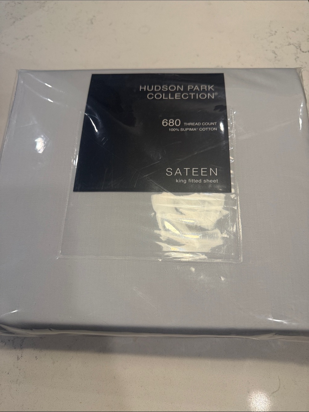 Hudson Park Collection NWT Sateen King Fitted Sheet